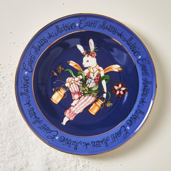 Phannapast Taychamaythakool x Anthropologie Twelve Days of Christmas Bunny Maids - Picture 1 of 2